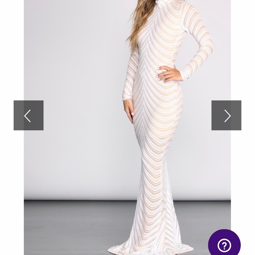 Madeline Sequin Mesh Formal Dress